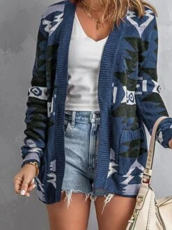 Women's Ugly Christmas Sweater Pullover Sweater Jumper Cardigan Sweater Cowl Crochet Knit Cotton Knitted Thin Print Fall Winter Tunic Xmas Holiday Going Out Stylish Casual Long Sleeve Floral Red -Xmas Cothing Store ipxxto1659350118999