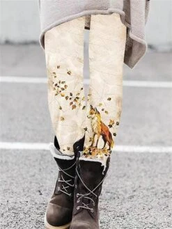 Women's Tights Leggings Black Pink Black / Red Fashion Christmas Weekend Xmas Full Length Tummy Control Cat S M L XL XXL -Xmas Cothing Store istmzi1668421198486