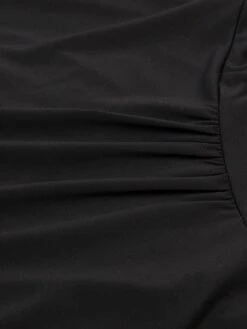 Women's Skirt Asymmetrical Polyester Lace Over Charmeuse Black Red Navy Blue Skirts Winter Ruffle Drawstring Side Button High Waist Steampunk® Retro Gothic Carnival Costumes Ladies Christmas -Xmas Cothing Store itwjmp1635224766953