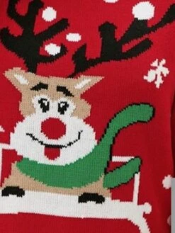 Women's Ugly Christmas Sweater Pullover Sweater Jumper V Neck Ribbed Knit Polyester Knitted Print Fall Winter Regular Outdoor Xmas Holiday Daily Stylish Casual Long Sleeve Santa Claus Black S M L -Xmas Cothing Store iveoqh1697291719883