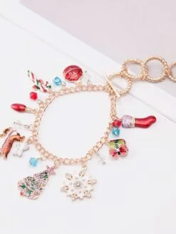 Women's Bracelet Classic Bell Christmas Tree Fashion Personalized Alloy Bracelet Jewelry Rainbow For Xmas Festival 9 Women's Bracelet Classic Bell Christmas Tree Fashion Personalized Alloy Bracelet Jewelry Rainbow For Xmas Festival -Xmas Cothing Store izcfpy1695709406713