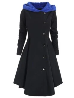 Women's Winter Coat Long Overcoat Christmas Cosplay Costume Single Breasted Pea Coat Thermal Warm Windproof Trench Coat Xmas Party Elegant Dress Outerwear Fall Outerwear Long Sleeve Red -Xmas Cothing Store jbmttj1669278112615