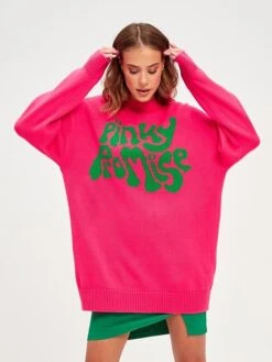 Women's Pullover Sweater Jumper Crew Neck Chunky Knit Acrylic Polyester Knit Oversized Puff Sleeve Fall Winter Cropped Christmas Date New Year Xmas Sexy Casual Long Sleeve Color Block Letter Red Green -Xmas Cothing Store jccumc1694515389411