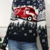 Women's Ugly Christmas Sweater Pullover Sweater Jumper Christmas Sweaters Crew Neck Ribbed Knit Acrylic Knitted Fall Winter Regular Outdoor Christmas Daily Fashion Casual Soft Long Sleeve Geometric -Xmas Cothing Store jdbvpr1697290680999