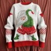 Women's Ugly Christmas Sweater Pullover Sweater Jumper Christmas Sweaters V Neck Ribbed Knit Polyester Knitted Print Fall Winter Regular Outdoor Christmas Daily Fashion Casual Soft Long Sleeve -Xmas Cothing Store jhyrcz1697526823019