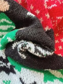 Women's Ugly Christmas Sweater Pullover Sweater Jumper Crew Neck Ribbed Knit Polyester Oversized Fall Winter Regular Outdoor Christmas Daily Stylish Casual Soft Long Sleeve Letter Elk Christmas Tree -Xmas Cothing Store jlcmtx1696823485258