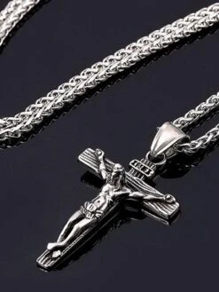 1PC Pendant Necklace For Men's Women's Christmas Daily Alloy Classic Cross -Xmas Cothing Store kczzhw1618828725583