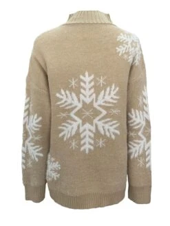 Women's Ugly Christmas Sweater Pullover Sweater Jumper Christmas Sweaters Stand Collar Ribbed Knit Polyester Knitted Fall Winter Regular Outdoor Christmas Daily Stylish Casual Soft Long Sleeve -Xmas Cothing Store kmmqtv1697290871568