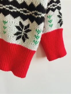 Women's Ugly Christmas Sweater Pullover Sweater Jumper Crew Neck Ribbed Knit Polyester Oversized Fall Winter Regular Outdoor Christmas Daily Stylish Casual Soft Long Sleeve Letter Elk Christmas Tree -Xmas Cothing Store krwjdj1696823483786