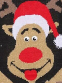 Women's Ugly Christmas Sweater Pullover Sweater Jumper Crew Neck Ribbed Knit Polyester Knitted Fall Winter Outdoor Xmas Holiday Stylish Casual Soft Long Sleeve Elk Snowflake Black Red S M L -Xmas Cothing Store kwgvlx1667548184183