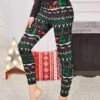 Women's Christmas Leggings Christmas Tree Reindeer Full Length Active Vacation Daily Depression Green Pink S M Fall Winter -Xmas Cothing Store kyeryo1696232172362