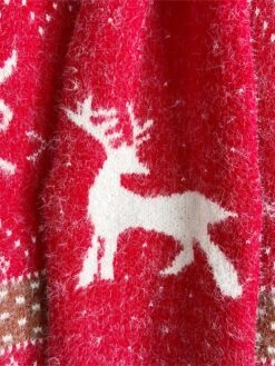 Women's Ugly Christmas Sweater Sweater Set Pullover Sweater Jumper Crew Neck Ribbed Knit Polyester Oversized Fall Winter Regular Outdoor Christmas Daily Stylish Casual Soft Long Sleeve Elk Snowflake -Xmas Cothing Store lalbyy1696823485861