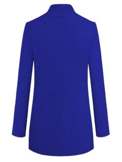 Women's Pea Coat Winter Coat Open Front Stand Collar Trench Coat Fall Warm Windproof Overcoat Christmas Jacket Caramel Colour -Xmas Cothing Store laohjp1632647322904