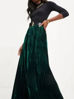 Women's Skirt Swing Maxi Skirt Gold Velvet Wine Red Dark Green Skirts Fall & Winter Pleated High Waist Fashion Elegant Christmas Xmas StreetM L XL 19 Women's Skirt Swing Maxi Skirt Gold Velvet Wine Red Dark Green Skirts Fall & Winter Pleated High Waist Fashion Elegant Christmas Xmas StreetM L XL -Xmas Cothing Store lcaqro1694686978186