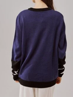 Women's Ugly Christmas Sweater Pullover Sweater Jumper Christmas Sweaters Crew Neck Ribbed Knit Acrylic Embroidered Knitted Fall Winter Regular Outdoor Christmas Daily Stylish Casual Soft Long Sleeve -Xmas Cothing Store lizbqf1697290678027