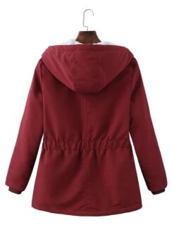 Women's Winter Coat Thicken Puffer Jacket Warm Fleece Parka With Hood Christmas Pink Waterproof Zipper Drawstring Heated Coat With Pocket Classic Outdoor Windproof Outerwear Red 23 Women's Winter Coat Thicken Puffer Jacket Warm Fleece Parka With Hood Christmas Pink Waterproof Zipper Drawstring Heated Coat With Pocket Classic Outdoor Windproof Outerwear Red -Xmas Cothing Store loauur1695378447911