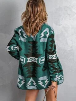 Women's Ugly Christmas Sweater Pullover Sweater Jumper Cardigan Sweater Cowl Crochet Knit Cotton Knitted Thin Print Fall Winter Tunic Xmas Holiday Going Out Stylish Casual Long Sleeve Floral Red -Xmas Cothing Store lofvhe1659350121117