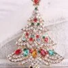 Women's Christmas AAA Cubic Zirconia Brooches Classic Stylish Trendy Brooch Jewelry Gold For Xmas Street Date -Xmas Cothing Store ltzcas1635746739670