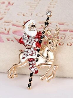 Women's Christmas Brooches Classic Stylish Brooch Jewelry Gold For Xmas Prom Date 7 Women's Christmas Brooches Classic Stylish Brooch Jewelry Gold For Xmas Prom Date -Xmas Cothing Store lukunq1697162181498