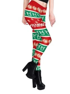 Women's Leggings Full Length Active Fashion Outdoor Christmas Black Red S M Fall Winter 14 Women's Leggings Full Length Active Fashion Outdoor Christmas Black Red S M Fall Winter -Xmas Cothing Store lytopx1696752237680