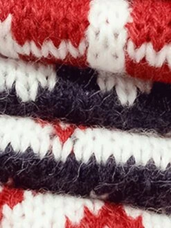 Women's Ugly Christmas Sweater Pullover Sweater Jumper Crew Neck Ribbed Knit Cotton Knitted Fall Winter Outdoor Xmas Daily Stylish Casual Soft Long Sleeve Geometric Letter Snowman White Red -Xmas Cothing Store meawdq1668155357189