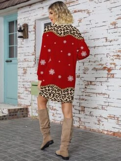 Women's Ugly Christmas Sweater Sweater Dress Christmas Sweaters Stand Collar Ribbed Knit Polyester Knitted Print Fall Winter Long Outdoor Christmas Holiday Daily Stylish Casual Long Sleeve Animal 11 Women's Ugly Christmas Sweater Sweater Dress Christmas Sweaters Stand Collar Ribbed Knit Polyester Knitted Print Fall Winter Long Outdoor Christmas Holiday Daily Stylish Casual Long Sleeve Animal -Xmas Cothing Store mkquwp1697626859234