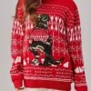 Women's Ugly Christmas Sweater Pullover Sweater Jumper Christmas Sweaters Crew Neck Ribbed Knit Acrylic Embroidered Knitted Fall Winter Regular Outdoor Xmas Daily Fashion Casual Soft Long Sleeve -Xmas Cothing Store mqjtaf1697290681028