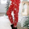 Women's Christmas Leggings Full Length Active Fashion Christmas Daily Red Blue S XL Fall & Winter -Xmas Cothing Store mwupto1697528973270