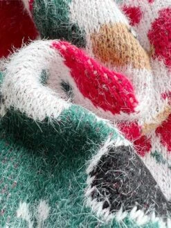 Women's Ugly Christmas Sweater Pullover Sweater Jumper Crew Neck Ribbed Knit Knit Patchwork Fall Winter Regular Outdoor Xmas Daily Stylish Casual Soft Long Sleeve Color Block Letter Santa Claus -Xmas Cothing Store mwvdvu1696918501893