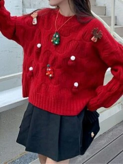 Women's Ugly Christmas Sweater Pullover Sweater Jumper Crew Neck Ribbed Knit Polyester Patchwork Fall Winter Regular Outdoor Christmas Daily Stylish Casual Soft Long Sleeve Elk Christmas Tree White 28 Women's Ugly Christmas Sweater Pullover Sweater Jumper Crew Neck Ribbed Knit Polyester Patchwork Fall Winter Regular Outdoor Christmas Daily Stylish Casual Soft Long Sleeve Elk Christmas Tree White -Xmas Cothing Store napzra1697103883199