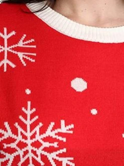Women's Ugly Christmas Sweater Pullover Sweater Jumper Crew Neck Ribbed Knit Acrylic Knitted Fall Winter Outdoor Xmas Daily Stylish Casual Soft Long Sleeve Elk Snowflake Red S M L 10 Women's Ugly Christmas Sweater Pullover Sweater Jumper Crew Neck Ribbed Knit Acrylic Knitted Fall Winter Outdoor Xmas Daily Stylish Casual Soft Long Sleeve Elk Snowflake Red S M L -Xmas Cothing Store nbgnrs1667802176504