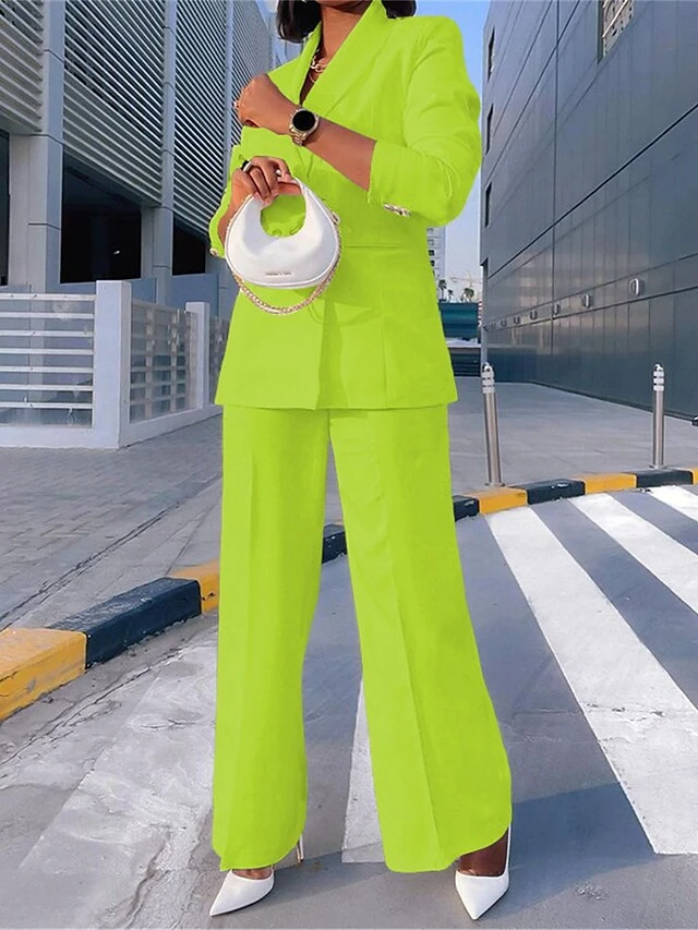 Women's Suits Blazer Office Christmas Xmas Work Spring Fall Winter Coat Regular Fit Thermal Warm Windproof Breathable Comtemporary Stylish Formal Jacket Long Sleeve Solid Color With Pockets White 7 Women's Suits Blazer Office Christmas Xmas Work Spring Fall Winter Coat Regular Fit Thermal Warm Windproof Breathable Comtemporary Stylish Formal Jacket Long Sleeve Solid Color With Pockets White - Image 5