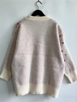 Women's Ugly Christmas Sweater Pullover Sweater Jumper Crew Neck Ribbed Knit Polyester Oversized Fall Winter Regular Outdoor Christmas Daily Stylish Casual Soft Long Sleeve Elk Snowflake Red Blue -Xmas Cothing Store neuulq1696903389965