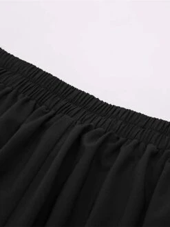 Women's Skirt Christmas Plaid Skirt Midi Cotton Blend Camel Black Wine Red Skirts Fall & Winter Ruched Print High Waist Fashion Casual Xmas Street S M L -Xmas Cothing Store ngojpz1694067278124