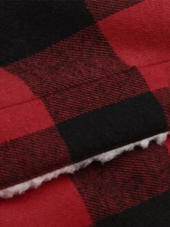 Women's Teddy Coat Christmas Winter Coat Fleece Sherpa Jacket Plaid Print Warm Street Xmas Jacket Long Sleeve With Pockets Red Gray 13 Women's Teddy Coat Christmas Winter Coat Fleece Sherpa Jacket Plaid Print Warm Street Xmas Jacket Long Sleeve With Pockets Red Gray -Xmas Cothing Store njygkc1693896105564