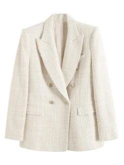 Women's Blazer Formal Pocket Plain Windproof Stylish Christmas Regular Fit Outerwear Long Sleeve Fall Black XS -Xmas Cothing Store nkxmlo1691478609720