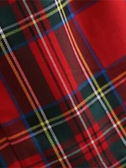 Women's Skirt Bodycon Christmas Plaid Skirt Mini Red Skirts Fall & Winter Split Ends Print Fashion Sexy Street Daily S M -Xmas Cothing Store nmpzry1697173659119