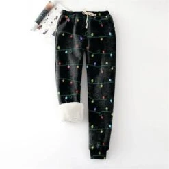 Women's Sweatpants Jogging PantsGreen Red Green / Black Hip Hop Athleisure Christmas Weekend Xmas Side Pockets Full Length Comfort Polka Dot S M L XL XXL -Xmas Cothing Store nqewuy1665374260794