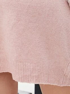 Women's Ugly Christmas Sweater Dress Crew Neck Ribbed Knit Polyester Patchwork Tassel Fall Winter Long Christmas Daily Going Out Xmas Stylish Casual Soft Long Sleeve Santa Claus Black Pink Green S -Xmas Cothing Store nwqdvi1695029193157