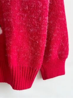 Women's Ugly Christmas Sweater Pullover Sweater Jumper Crew Neck Ribbed Knit Acrylic Oversized Fall Winter Regular Outdoor Xmas Daily Stylish Casual Soft Long Sleeve Elk Snowflake Red S M L -Xmas Cothing Store nwvahu1696903349822