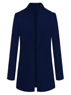 Women's Pea Coat Winter Coat Open Front Stand Collar Trench Coat Fall Warm Windproof Overcoat Christmas Jacket Caramel Colour -Xmas Cothing Store ofkcpb1632647389125