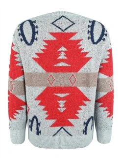 Women's Pullover Sweater Jumper Crew Neck Ribbed Knit Polyester Oversized Fall Winter Short Christmas Daily Going Out Xmas Stylish Casual Soft Long Sleeve Geometric Pink Apricot Grey S M L -Xmas Cothing Store ogaifz1695175919358