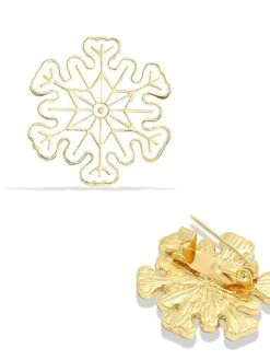 Cartoon Snowflake Christmas Series Brooch Student GiftXZ092601-2 -Xmas Cothing Store ohoqjf1695810599213