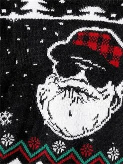 Women's Ugly Christmas Sweater Cardigan Sweater Jacket Open Front Ribbed Knit Polyester Patchwork Knitted Front Pocket Fall Winter Regular Outdoor Xmas Holiday Daily Stylish Casual Long Sleeve -Xmas Cothing Store olifdi1697290901495