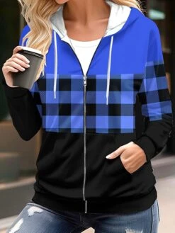 Women's Hoodied Jacket Drawstring Christmas Print Lattice Casual / Daily Fashion Loose Fit Outerwear Long Sleeve Fall Light Pink S 12 Women's Hoodied Jacket Drawstring Christmas Print Lattice Casual / Daily Fashion Loose Fit Outerwear Long Sleeve Fall Light Pink S -Xmas Cothing Store olmcbz1693545294324