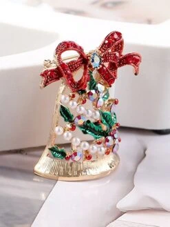 Women's Christmas AAA Cubic Zirconia Brooches Classic Personalized Stylish Brooch Jewelry Gold For Xmas Street Daily -Xmas Cothing Store oosdbn1697162163585