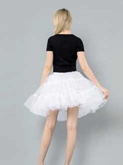 Women's Skirt Tutu Petticoat Black White Skirts Summer Layered Tulle Lined Active Tutus Xmas Performance Christmas One-Size -Xmas Cothing Store oyeoxb1626942072567