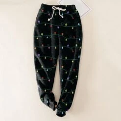 Women's Sweatpants Jogging PantsGreen Red Green / Black Hip Hop Athleisure Christmas Weekend Xmas Side Pockets Full Length Comfort Polka Dot S M L XL XXL -Xmas Cothing Store pbpmjo1665374261141