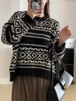 Women's Ugly Christmas Sweater Pullover Sweater Jumper Christmas Sweaters Crew Neck Ribbed Knit Acrylic Oversized Knitted Fall Winter Regular Outdoor Christmas Daily Vintage Fashion Casual Long Sleeve 21 Women's Ugly Christmas Sweater Pullover Sweater Jumper Christmas Sweaters Crew Neck Ribbed Knit Acrylic Oversized Knitted Fall Winter Regular Outdoor Christmas Daily Vintage Fashion Casual Long Sleeve -Xmas Cothing Store pkzmvi1697626880597