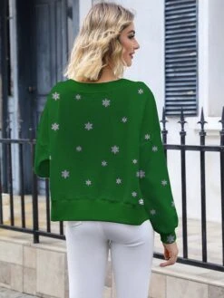 Women's Ugly Christmas Sweater Pullover Sweater Jumper Christmas Sweaters Crew Neck Ribbed Knit Acrylic Knitted Print Fall Winter Regular Outdoor Xmas Daily Stylish Plus Size Casual Long Sleeve -Xmas Cothing Store pplavp1697291258910